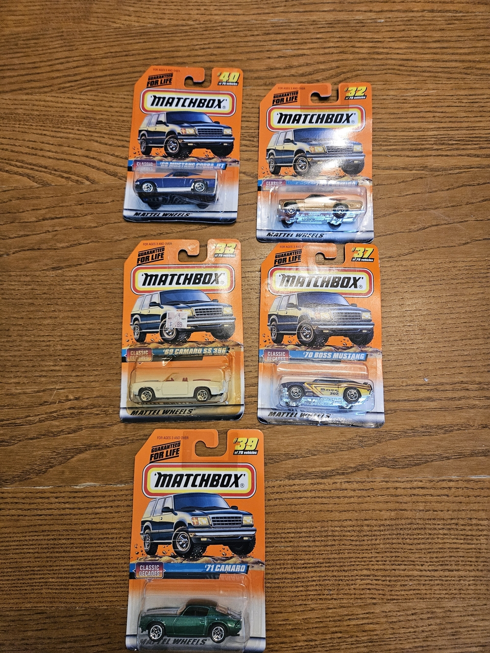 Match Kids Toy Car Pack - Assorted Orange-Backed Die-Cast Vehicles